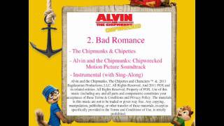 2 Bad Romance  The Chipmunks amp Chipettes Chipwrecked Instrumental [upl. by Nyloj2]