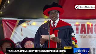 Listen to CS Julius Ogambas Powerful Remarks in front of Pres Ruto During TU Graduation Ceremony [upl. by Nuahsad983]