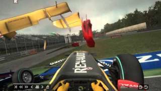 f1 2010 codemasters game monza crashes [upl. by Jonny]