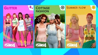 Más pack de contenido personalizado para los sims 4 😍 CC de ropa y peinado [upl. by Nybbor]