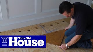 How to Install a Herringbone Floor  This Old House [upl. by Odnavres]