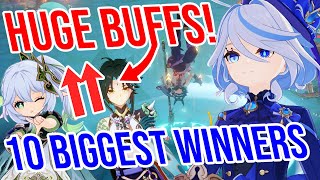 Top 10 BIGGEST BUFFS in Genshin Impact History [upl. by Winnie]