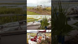 Day 280 Beaufort’s Beached Boats beaufort boat boating river coastal sailboat photography [upl. by Adnilreb]