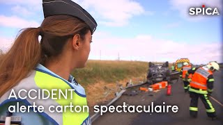 Alerte autoroute  le carton spectaculaire [upl. by Merell]