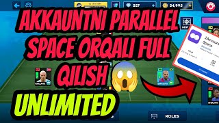 DLS 24 da 😱PARALLEL SPACE😱 applari orqali akkauntni full qilish🤔 Siz bilmagan maʼlumotlar [upl. by Hardigg]