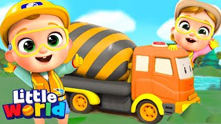 Construction Workers Song  Little World Kids Songs amp Nursery Rhymes [upl. by Leverett331]