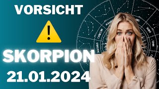 SKORPION ♏️❗️DU MUSST AUFPASSEN ❌ Horoskop  21Januar 2024 skorpion tarot [upl. by Arrac106]