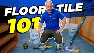 How To Install Floor Tile  DIY For Beginners [upl. by Yusuk117]