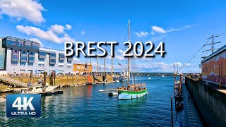 4K🚢Step into Brest 2024 Colorful Walking Tour Part 3  HDR 60fps [upl. by Kleinstein299]