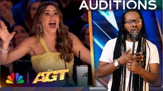 Golden BuzzerDavid Ekene  Greater Tomorrow On Americas Got Talent Cover Touchman [upl. by Euqnom347]