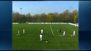 Fussball Training U19 Schalke 04 Angriffsfussball  Wandspiel Doppelpass in der Raute [upl. by Ulises884]