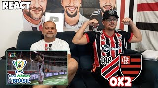 REACT ATHLETICO PR 0X2 FLAMENGO  FLAMENGO NA SEMI [upl. by Jenni]