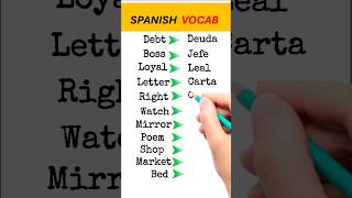 SPANISH WORDS You Should Know [upl. by Aiyot]