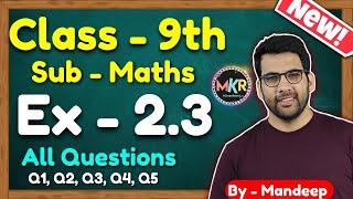 Class 9 Maths Ex 23 Q1 to Q5  Chapter 2 Polynomials  NCERT  MKR [upl. by Adym]