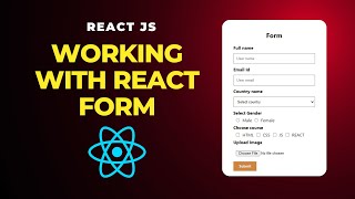 How to use form with different input fields in React Js [upl. by Nyliak212]