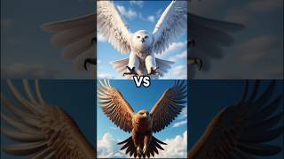 Brown Eagle Vs Snow Owl Vs SeagulOwlVulture Falcon Crow White Faicon Short viralShort [upl. by Htiel]