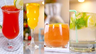 How to make FOUR Classic Cocktail amp Mocktail Recipes  SIMPLE DRINK RECIPES  ZEELICIOUS FOODS [upl. by Annahael277]