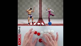 TK Quarter Circle on Hit Box HitBox HowToHitBox KOF KOFXV Leverless [upl. by Asseret]