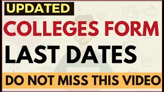 Updated video Last dates of MBA colleges forms  Important Dates Exam Accepted Cutoffs Form Fees [upl. by Noiztneb185]