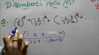 DAlemberts Ratio Test  convergent and Divergent Series [upl. by Ahsuoj]