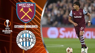 West Ham vs Bačka Topola Extended Highlights  UEL Group Stage MD 1  CBS Sports Golazo [upl. by Honey]