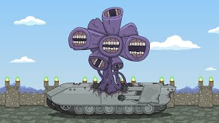 Siren Head Mutant in tank battles  Animation Tanks [upl. by Noit]