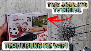 trik agar stb tv digital bisa terhubung ke jaringan wifi •cara sambung ke wifi stb tv digital [upl. by Oilime]