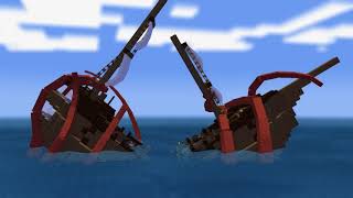 Pirates of the Caribbean Kraken Scene made in mine imator  Full Animation [upl. by Kennan289]