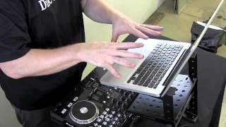 American Audio UNI LTS Laptop Stand Review By John Young of the Disc Jockey News [upl. by Reichert345]