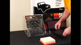 KampN Air Filter  KampN air filter vs Stock air filter Demo [upl. by Alon]