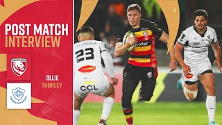 Post match  Ollie Thorley on Castres win [upl. by Norihs424]