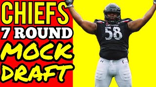 KANSAS CITY CHIEFS 2025 MOCK DRAFT 7 ROUNDS 8 PICKS Kansas City Chiefs News Today [upl. by Sabsay926]