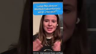 Luisa Neubauer Weltklimakonferenz wird „Harakiri“ Klimakonferenz [upl. by Eiveneg]