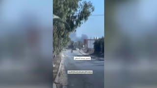 An Israeli tank fires on car south of Gaza City  AFP [upl. by Phippen636]