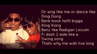 Vybz Kartel Ft Gaza Slim  Reparation Lyrics on Screen [upl. by Hulton911]