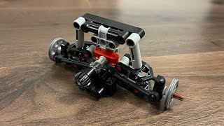 LEGO Technic Mini Steering System with Suspension Tutorial for small MOCs [upl. by Susette]