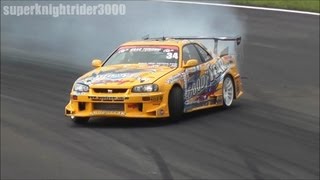 D1GP2012 Rd3 オートポリス 単走ファイナル BNR34 手塚強選手 2012722 [upl. by Hsekin]