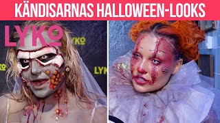 Se kändisarnas galna utklädnader på Halloweenfesten [upl. by Ardnasil]