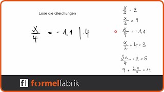 Lineare Gleichungen Trainingsvideo Basics Nr 3 [upl. by Cyn]