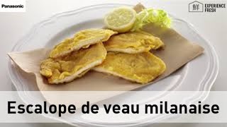 Recette d’escalope de veau milanaise avec le four microonde professionnel NE21532 [upl. by Annhej]