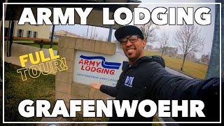 Tower Barracks Army Lodging Grafenwoehr Germany Temporary Lodging Facility TLF  FULL Tour [upl. by Akceber]