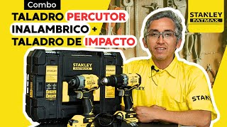 Combo taladro percutor inalámbrico y taladro de impacto 20V BRUSHLESS  SBDI465D2TB2 [upl. by Merton]