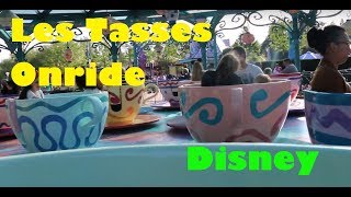 LES TASSES Onride Disneyland Paris 2017 [upl. by Iman411]