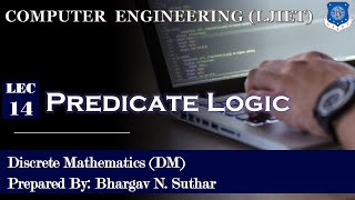 Lec14Predicate Logic  Discrete Mathematics  Computer Engineering [upl. by Enerod]