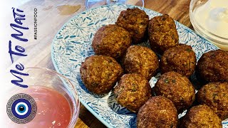 Greek meatballs with beef mince recipe  Keftedakia recipe [upl. by Lenroc]