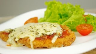 Milanesa de pollo a la napolitana [upl. by Lanette]