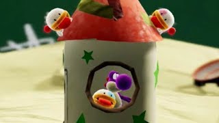 Yoshis Crafted World  All Poochy Pup Courses All Flip Side Levels [upl. by Hsiekal]