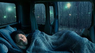 Camping Car Window Rain Sounds for Sleeping and Thunder Sounds to Sleep Fast [upl. by Edelstein]