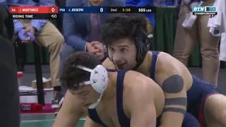 165 LBS 1 Isaiah Martinez ILL vs 3 Vincenzo Joseph PSU  2018 B1G Wrestling Championships [upl. by Llevart]