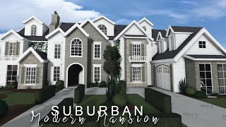 Bloxburg Suburban Modern Family Home  Housebuild  ROBLOX bloxburg [upl. by Piggy548]